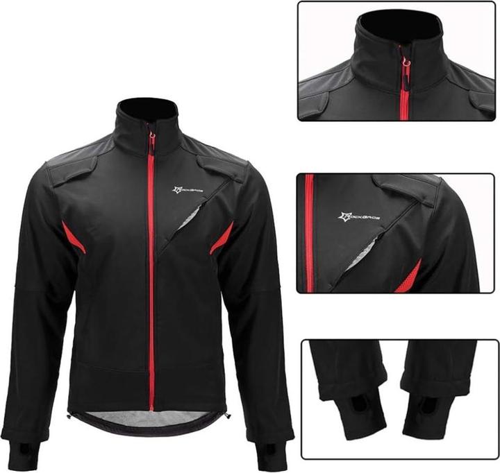 Image du produit Rockbros YPW021 Windproof Cycling Sports Jacket Size L - Black (L)