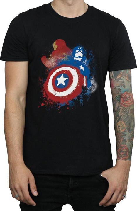 Produktbild Captain America Civil War Painted Vs Iron Man TShirt (S)