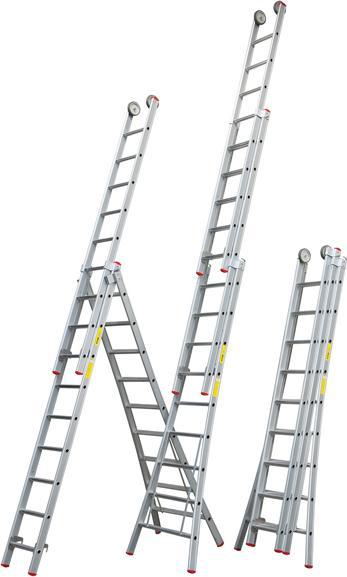Produktbild Little Jumbo 1250500310 Reformleiter Superpro 3 x 10 Stufen (Mehrzweckleiter, 625 cm)