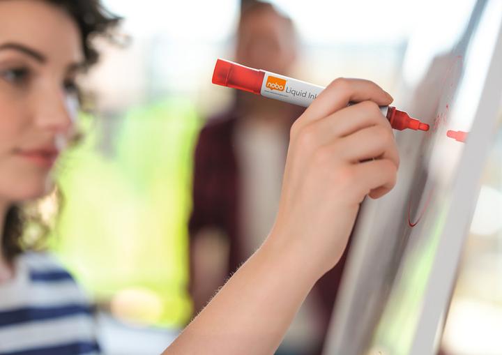 Produktbild Nobo Glasboard Marker (White, 3 mm, 4 x)