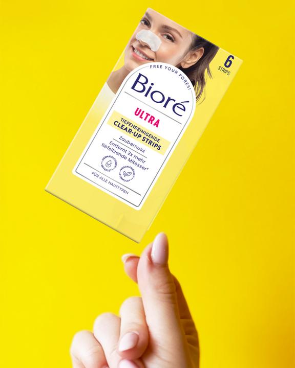 Produktbild Bioré Ultra-tiefenreinigende Clear-Up Strips mit Zaubernuss (Reinigungstücher)