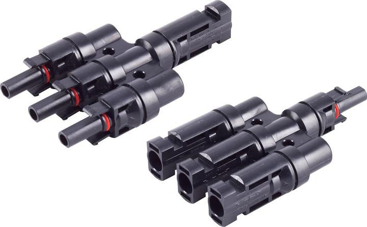 Image du produit S-Impuls Kit d'adaptateurs pour connecteur en T, 3/1, compatible MC4, IP68, 1,5kV, lot de 2