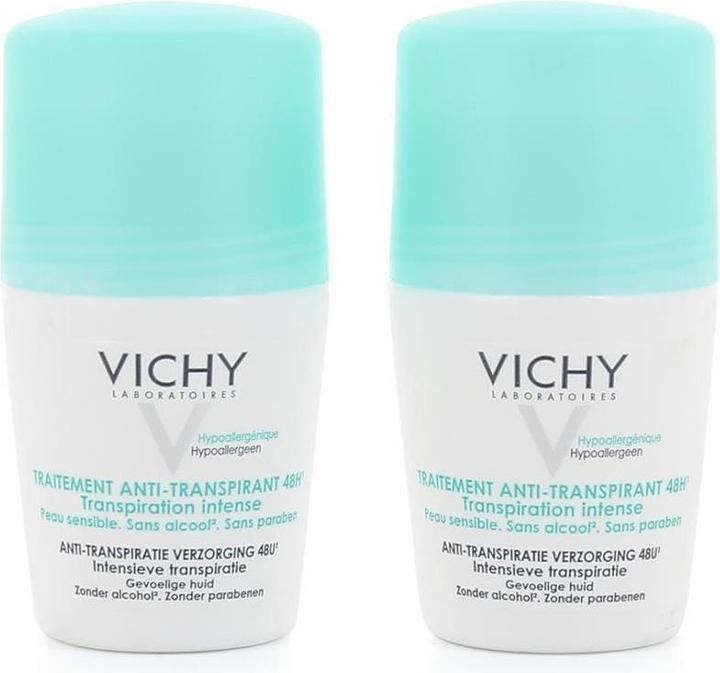 Vichy 2er-Set Deodorants Anti-Transpirant 48H - 2 x 50 ml (Roll-on, 100 ml)