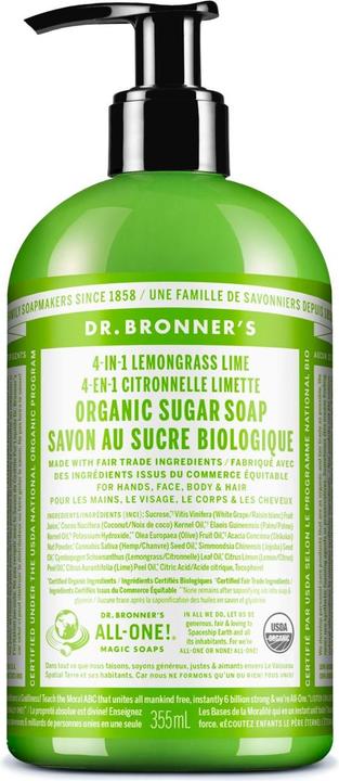 Dr. Bronner's Sugar Soap (Flüssigseife, 355 ml)
