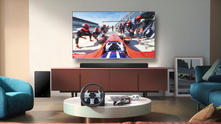 Actual product image TCL Q75H Q Class 5.1.2 Channel Sound Bar with Dolby Atmos, Ray Danz Technology, and Wireless Subwoofwer (620 W, 5.1.2 Channel)