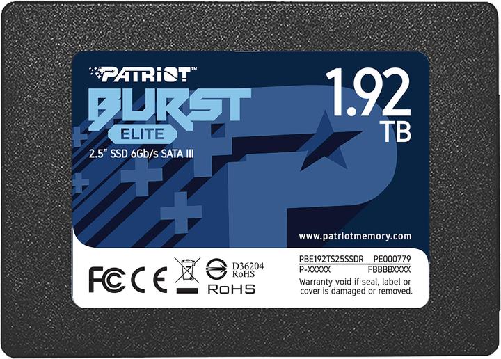 Produktbild Patriot Burst Elite - Solid-State-Disk - 1.92 TB - intern - 2.5" (6.4 cm) (1920 GB, 2.5")