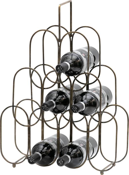 BePureHome Weinregal Feast Metall Antique Brass