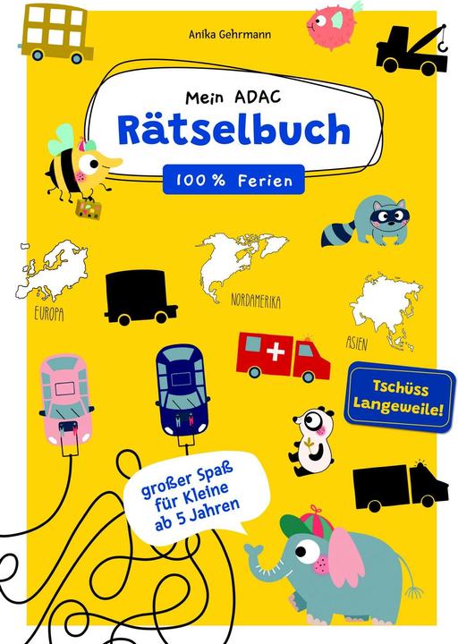 Actual product image Mein ADAC Rätselbuch - 100% Ferien (German, Anika Gehrmann, 2023)