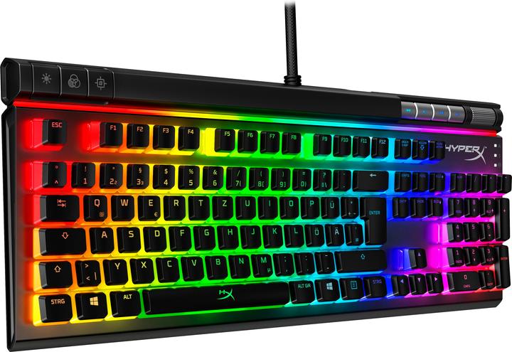 Produktbild HyperX Alloy Elite 2 mechanische Gaming Tastatur Red Switches Linear QWERTZ (DE-Layout) - Schwarz (DE, Kabelgebunden)