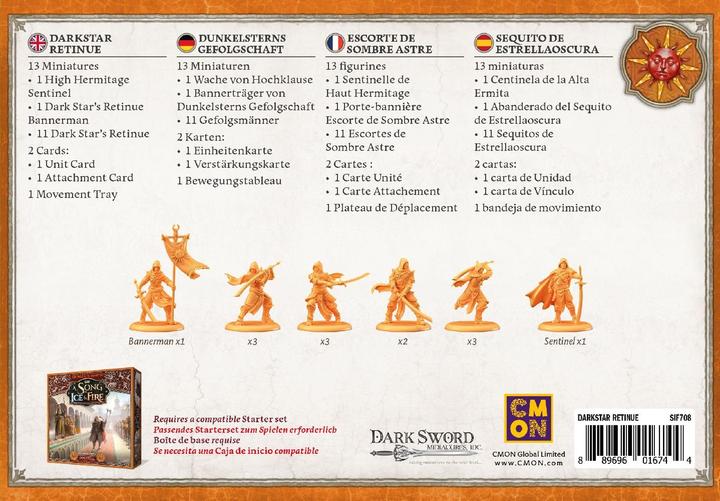 Actual product image Cmon CMND0273 - A Song of Ice & Fire Darkstar Retinue (Darkstar's Retinue), Miniaturens, 14+ (German)