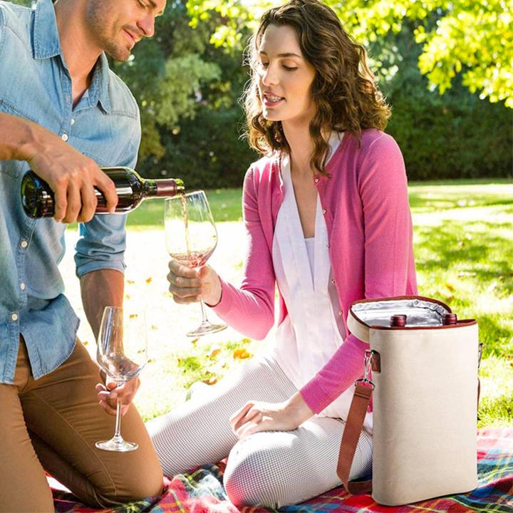 Actual product image Intirilife Bottle cooler carrier bag insulated