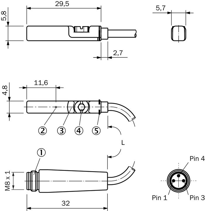 Image du produit Sick MZT7-03VPS-KP0 Détecteurs pour vérins à rainure en T (Capteur)