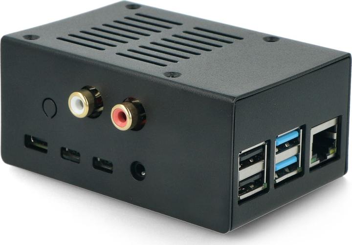 Actual product image HiFiBerry HB CASE4 DAC+BK2 - Housing for Raspberry Pi 4 & DAC+ bw