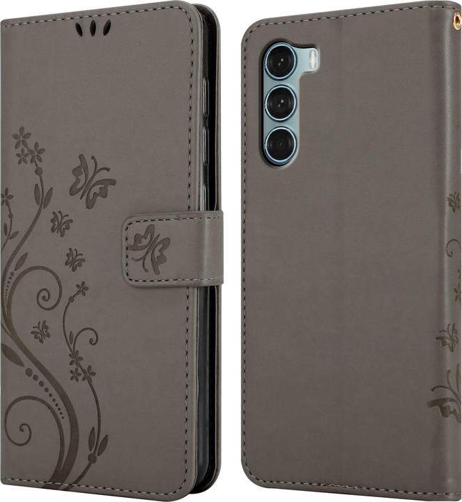 Produktbild Cadorabo Flower Book Hülle (Motorola Moto G200 5G)