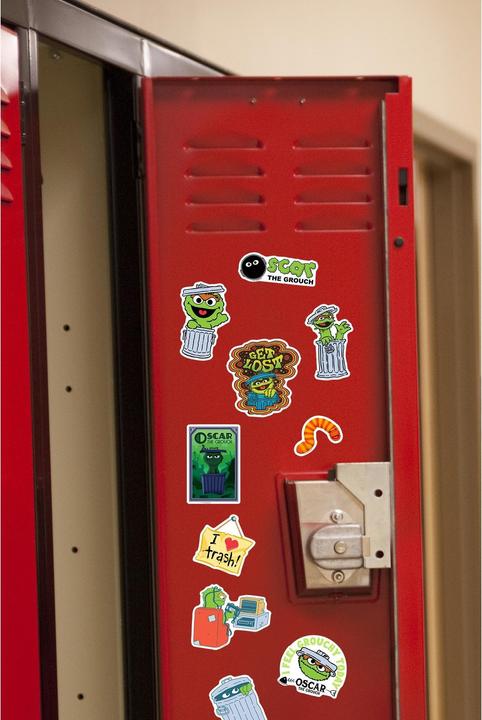 Actual product image Deluxe Oscar The Grouch Stickers (Pack of 50)