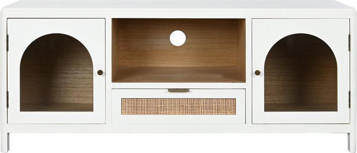 Actual product image Esprit TV furniture Home White Crystal Paolownia wood 120 x 40 x 50 cm (120 x 40 x 50 cm)