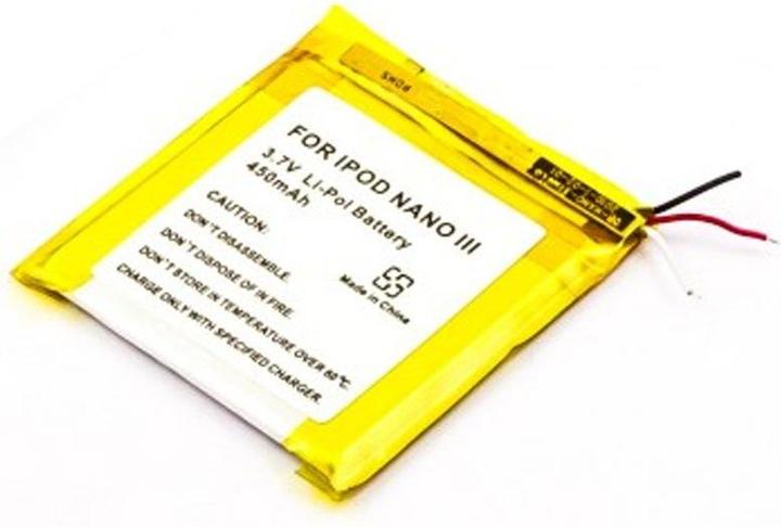 Produktbild AccuCell Akku für Apple iPOD touch 4G 616-0333 616-0337 (1 Stk., Gerätespezifisch, 450 mAh)