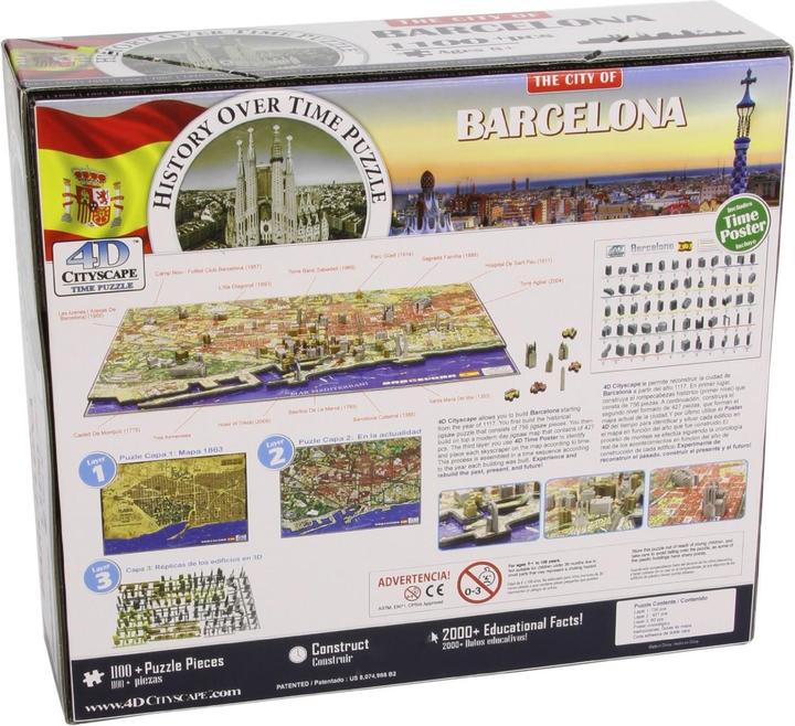 Immagine prodotto 4D City Barcellona, Spagna (1200 pezzi)