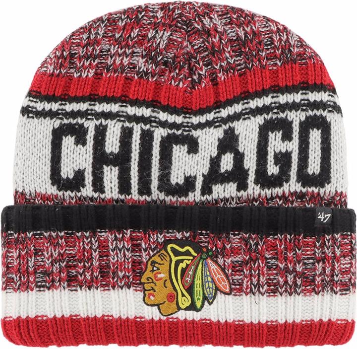 47 Brand Beanie Route Chicago Blackhawks