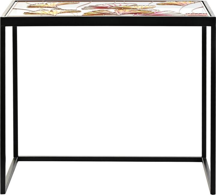 Produktbild DKD Home Decor Set of 3 tables Yellow Black Pink Golden 60 x 40 x 50 cm