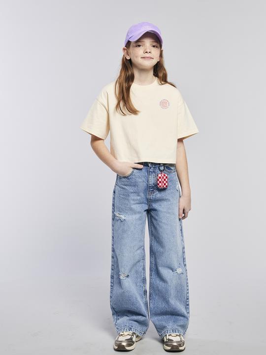 Image du produit Jonen Jeans fille loose fit effet usé (140)