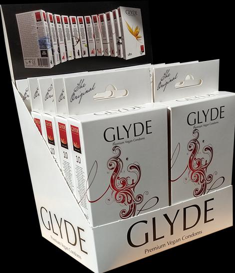 Glyde Ultra Maxi Red - Vegane XL-Kondome, Rot, 10x10 Pack (100 Stk.)
