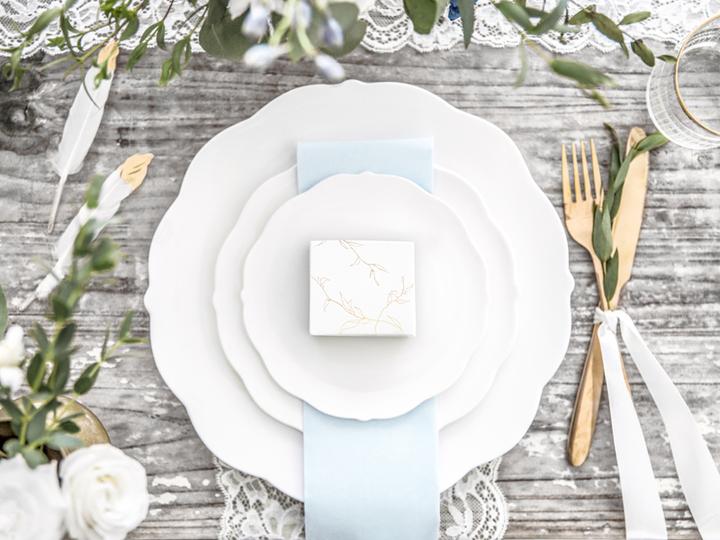 Productafbeelding Partydeco Dozen Takken, wit, 6x3,5x5,5cm (1 pkt / 10 st.)