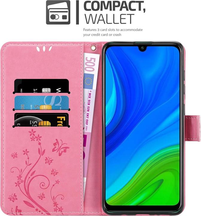 Actual product image Cadorabo Flower Book Cover (Huawei P Smart (2020))