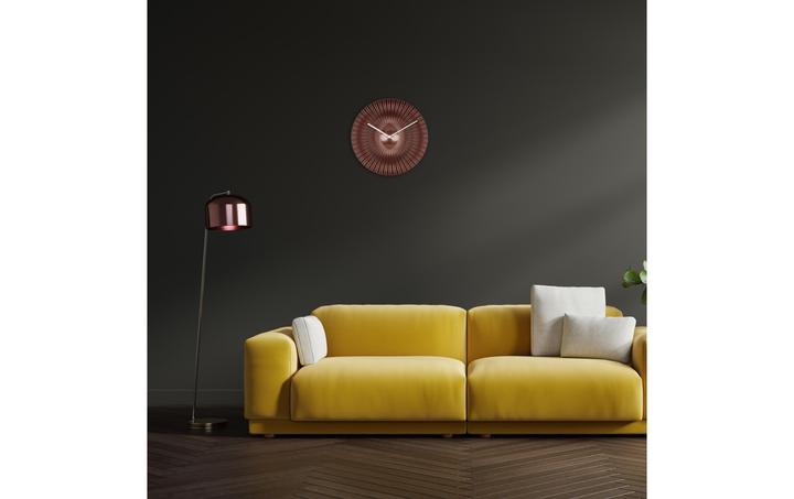Image du produit TFA Horloge murale radio analogique design ROKOKO 60.3520 style rétro 330 mm aspect éventail (33 cm)