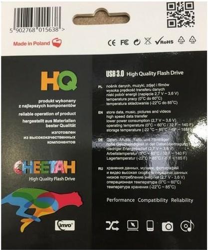 Immagine prodotto IMRO Pendrive 64GB CHEETAH USB3.0 in metallo (64 GB, USB 3.0)