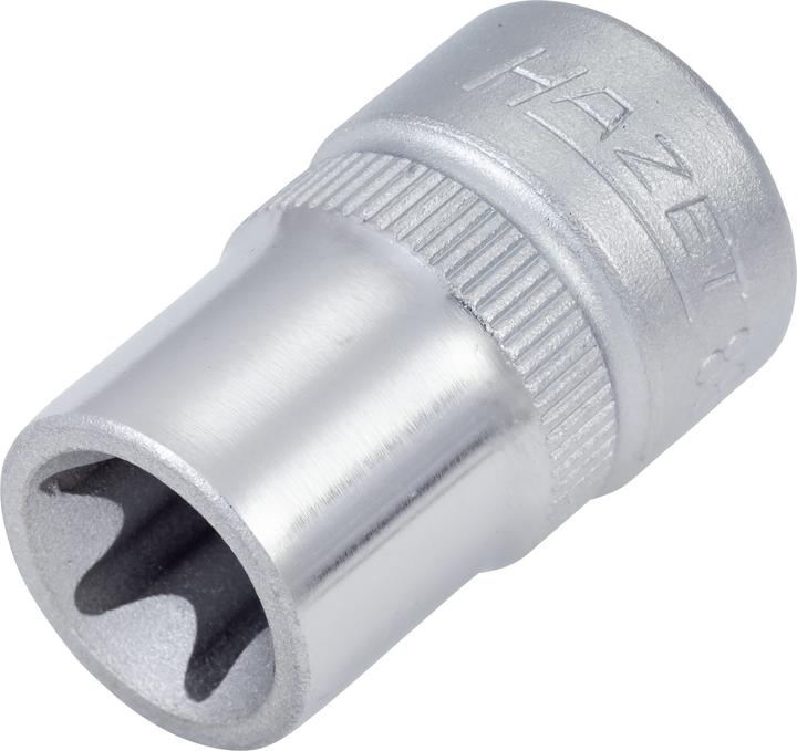 Actual product image HAZET Socket ∙ TORX 880-E12 ∙ Square, hollow 10 mm (3/8 inch) ∙ Outside TORX profile ∙ E12