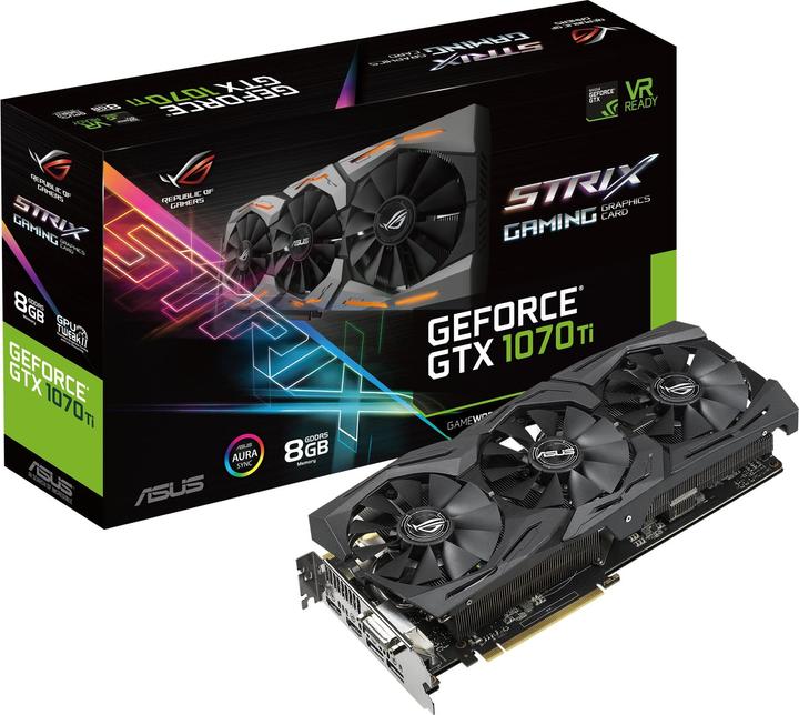 Image du produit ASUS GeForce ROG STRIX GTX 1070 Ti 8G GAMING (8 Go)