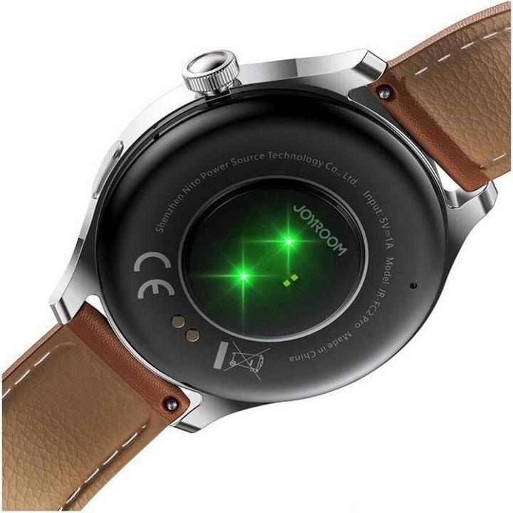 Actual product image Joyroom Classic Series JR-FC2 Pro Smart Watch (Answer/Make Call)-Moonlight Silver (227 mm)
