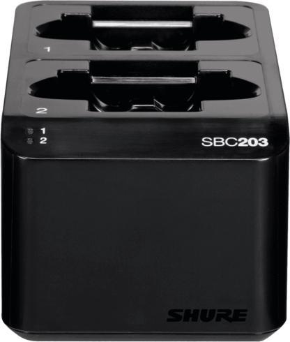 Actual product image Shure SBC203-PS SLX-D dubbele acculader