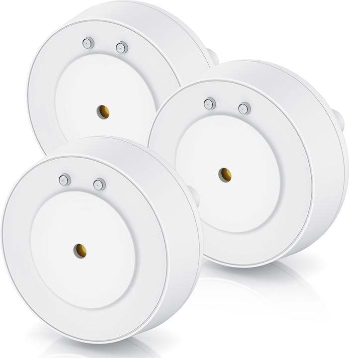 Bearware 3x Wassersensor, IP66 Mini-Wasser Detektor, 110dB lauter Alarm, Wassermelder warnt bei Wasserschäden
