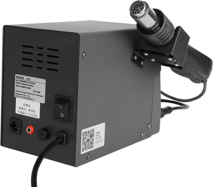 Actual product image Sugon 212 2in1 Hot Air Soldering Station + T12 Blower Gun