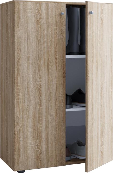 Produktbild VCM Holz Büroschrank Aktenregal Lona 3 Fächer mit Drehtüren (70 x 40 x 111 cm)