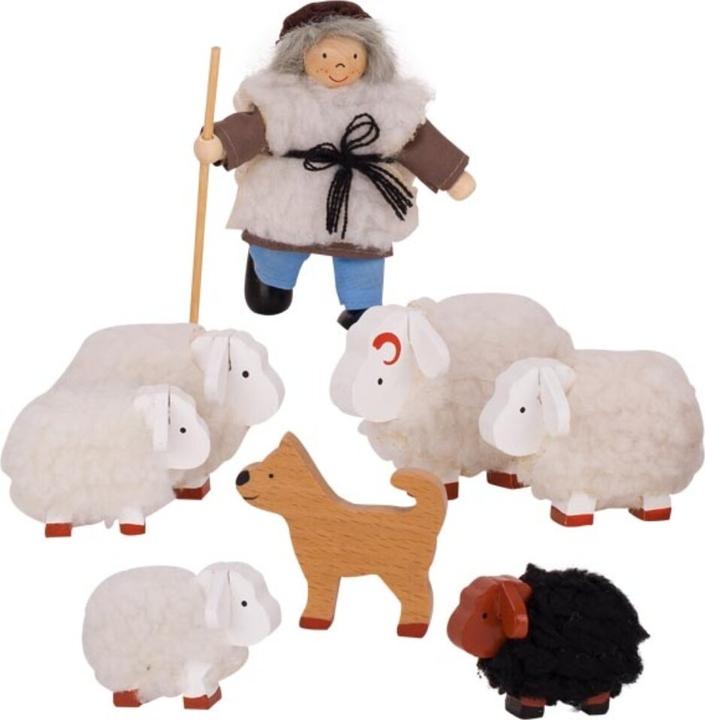 Goki Doll house + sheep shepherd