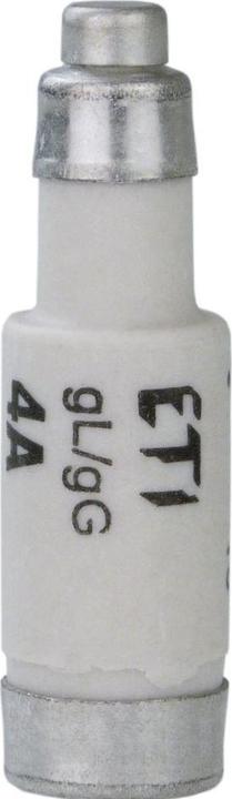 Actual product image Csdk SL Fuse D01 4A gG E14, 400V AC, breaking capacity 50kA, standard DIN EN 60269-1, DIN EN 60269-3. with S (4 A)