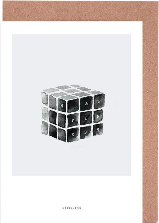 Actual product image Juniqe Happiness - Black & White (5 pcs.)
