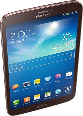 Produktbild Samsung Galaxy Tab 3 8.0 SM-T315 - WiFi (4G, 8", 16 GB, Brown, Gold)