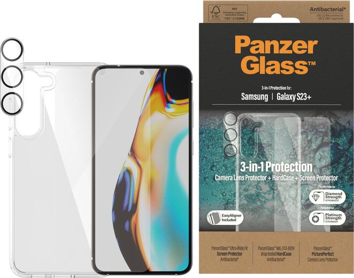 Actual product image PanzerGlass Hard Case+Glass Bundle (1 Piece, Samsung Galaxy S23+)