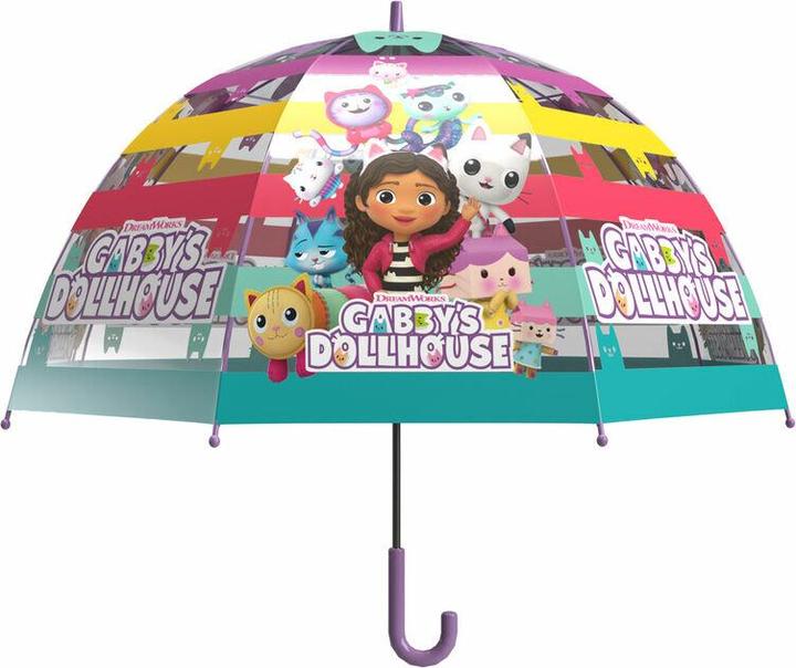 CyP Brands Gabby Puppenhaus manuell transparent Blase Regenschirm 48cm