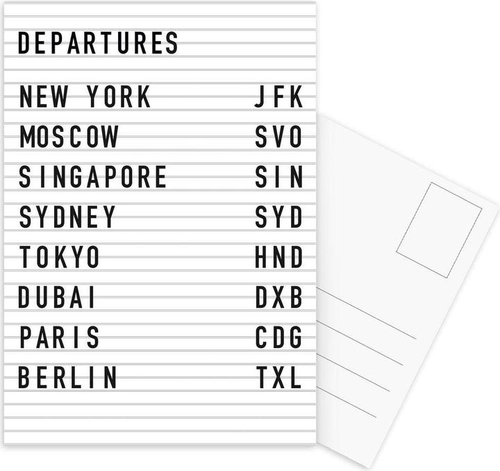 Image du produit Juniqe Departure New York - Voyages (15 pcs)