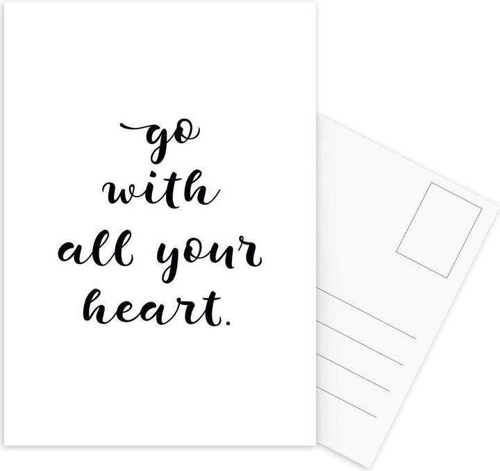 Immagine prodotto Juniqe Tutto il tuo cuore - Motivazione (15 pz.)