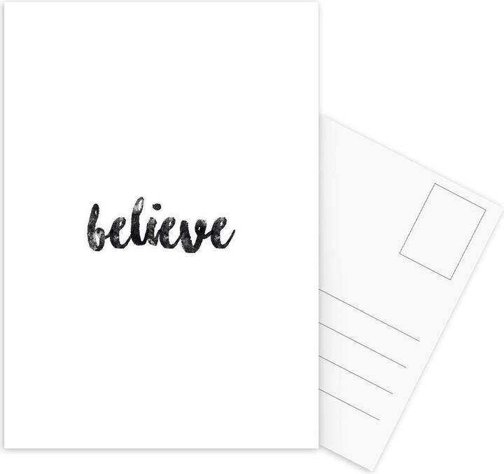 Image du produit Juniqe Believe - Noir & blanc (15 pcs)