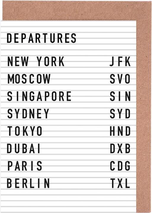 Image du produit Juniqe Departure New York - Voyages (15 pcs)