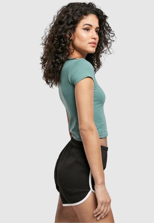 Actual product image Urban Classics Ladies Stretch Jersey Cropped Tee - 4632 (XXL)