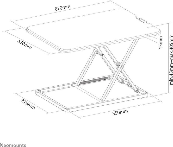 Image du produit Neomounts Sitz-Steh-Workstation