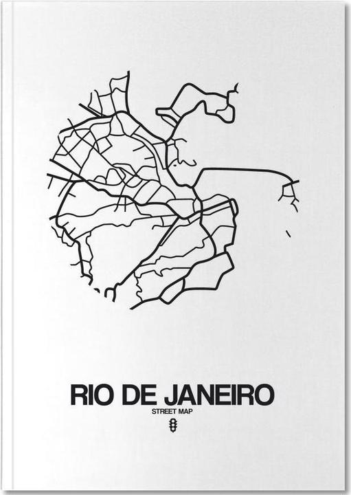 Image du produit Juniqe Rio de Janeiro - Rio de Janeiro (A5, À rayures, Couverture rigide)